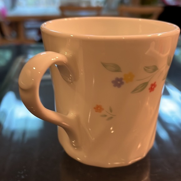 Corning Corelle English Meadow Flat Cup / Mug Swirl Floral.  Set of 2. - Picture 10 of 13